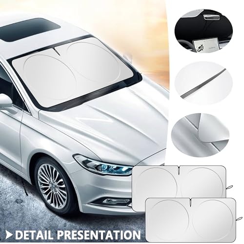Car Sun Shade Windshield with Opening H500