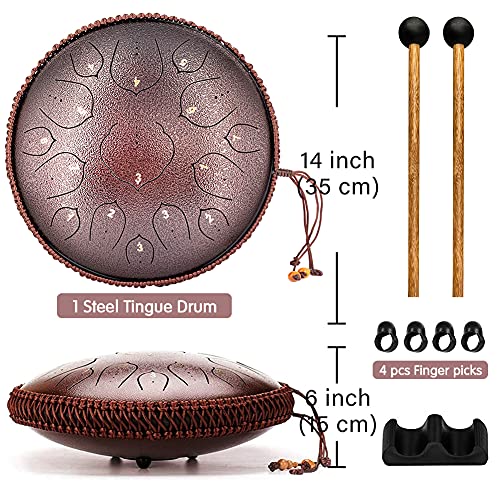 15 Notes 13 Inches Steel Tongue Drum F175767
