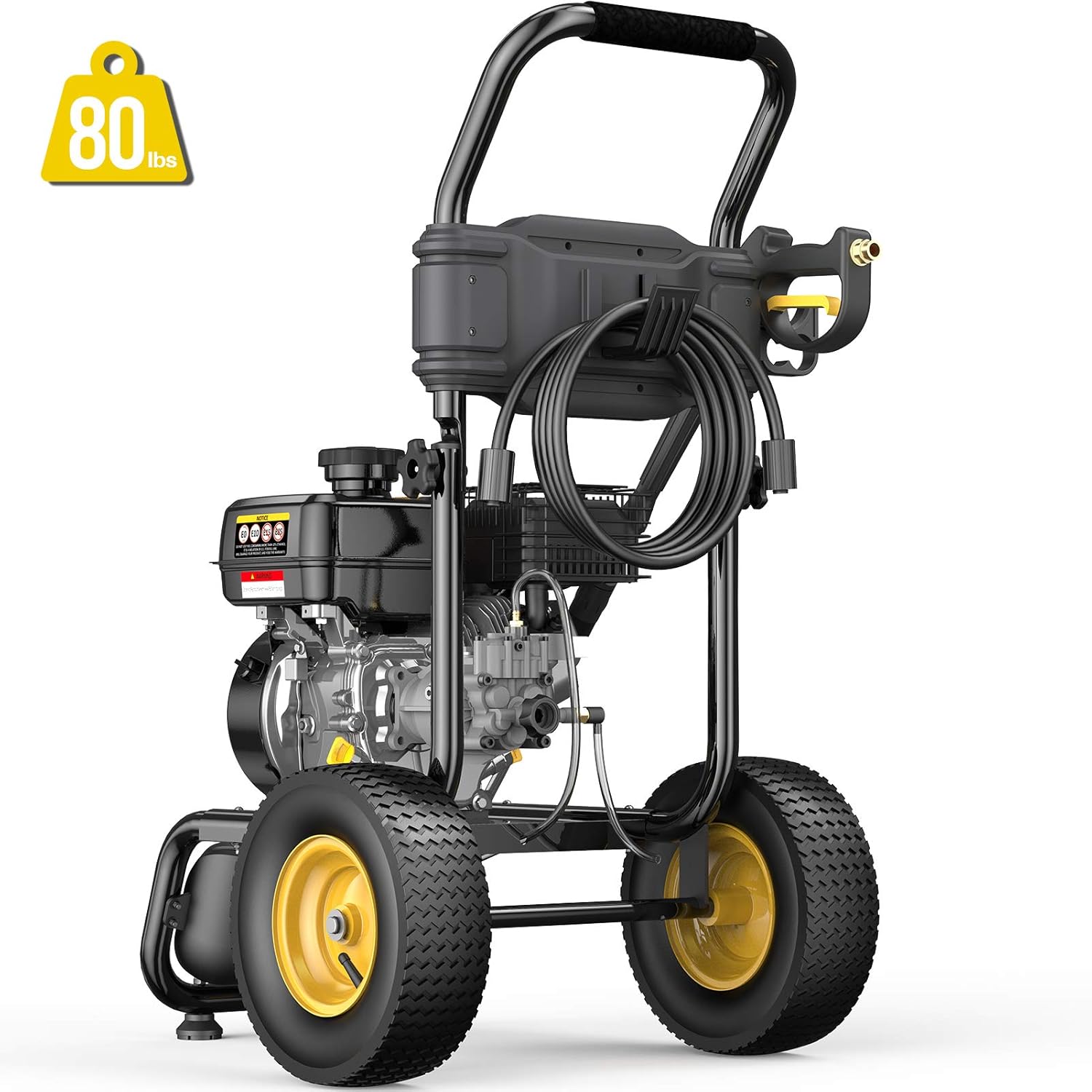 3500PSI Gas Pressure Washer 2.6GPM 212CC Power Washer with 50FT Hose and 5 Adjustable Nozzles N891472