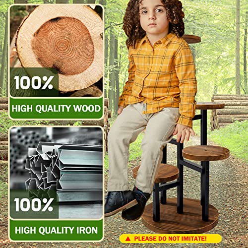 5 Tier Metal Wood Plant Stand S34975