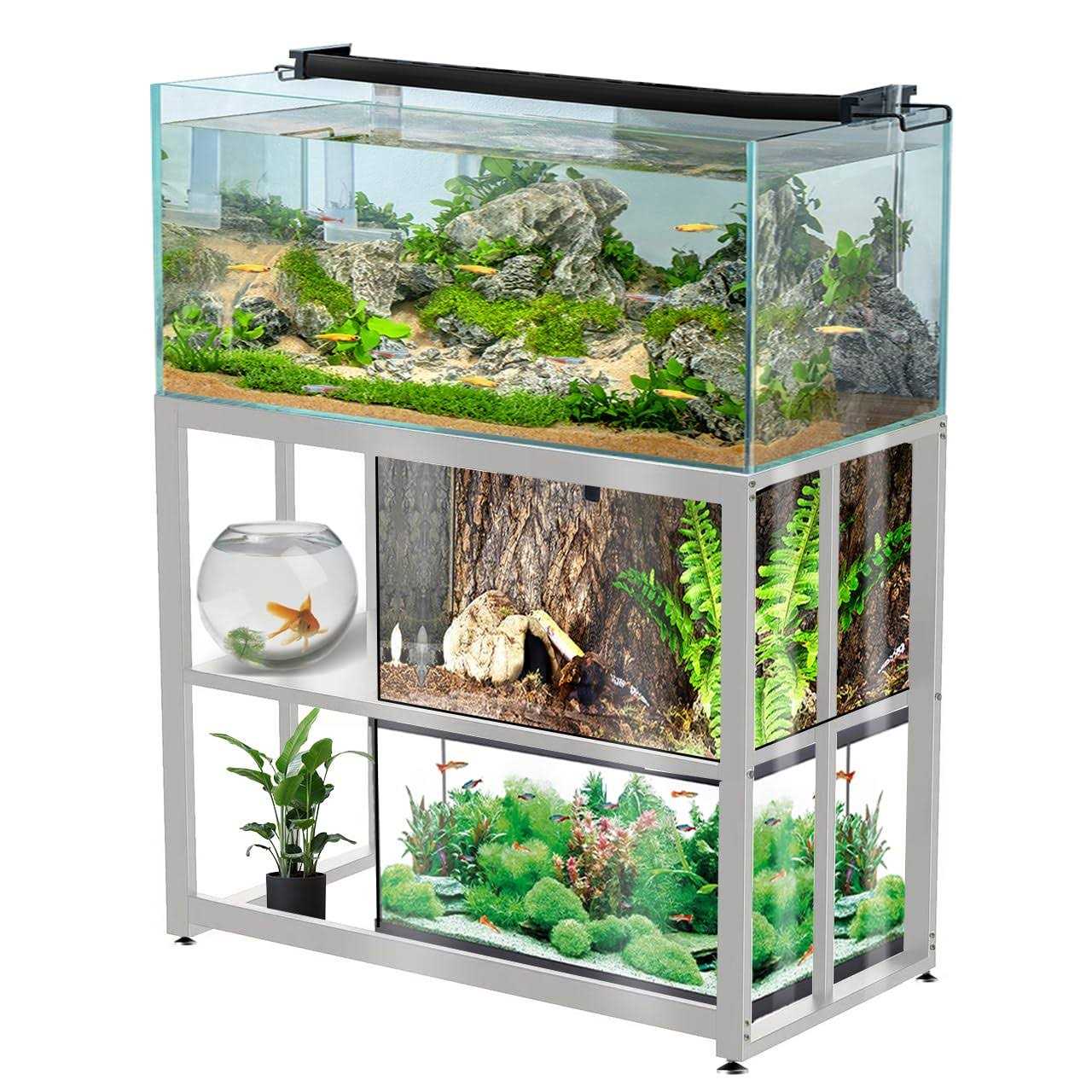40 Gallon Fish Tank Stand with Storage Shelf F898638