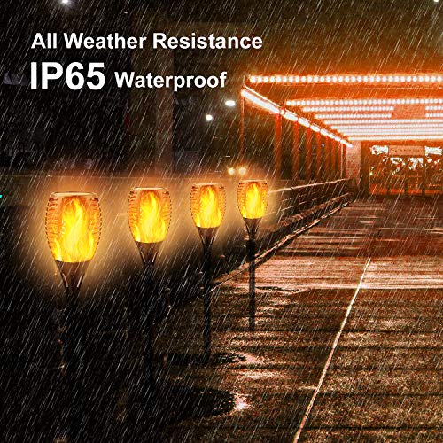 8 Pack Solar Torch Lights with Flickering Flame I794