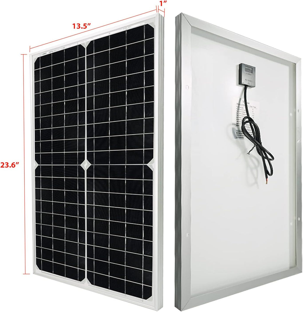 30 Watt 12 Volt Monocrystalline Solar Panel with 10A Charge Controller A237969
