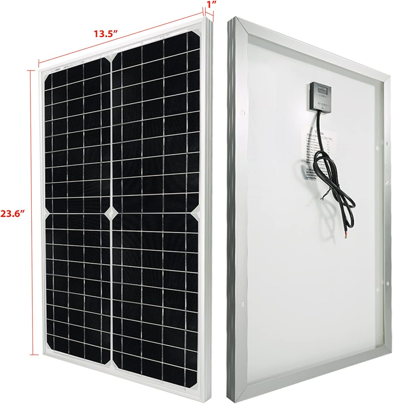 30 Watt 12 Volt Monocrystalline Solar Panel with 10A Charge Controller A237969