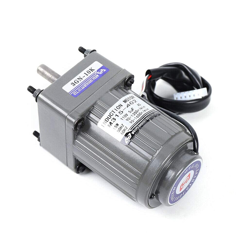 Electric Motor Variable Speed Controller 1:10 125RPM 110V 15W Single-Phase N953
