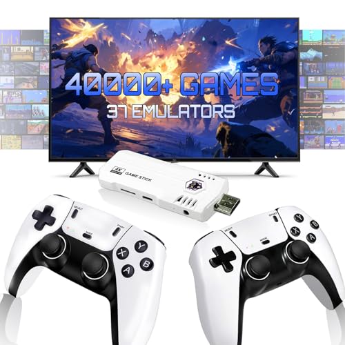 Retro Gaming Console with 40000+ Games, Dual 2.4G Controllers (64G) C4898