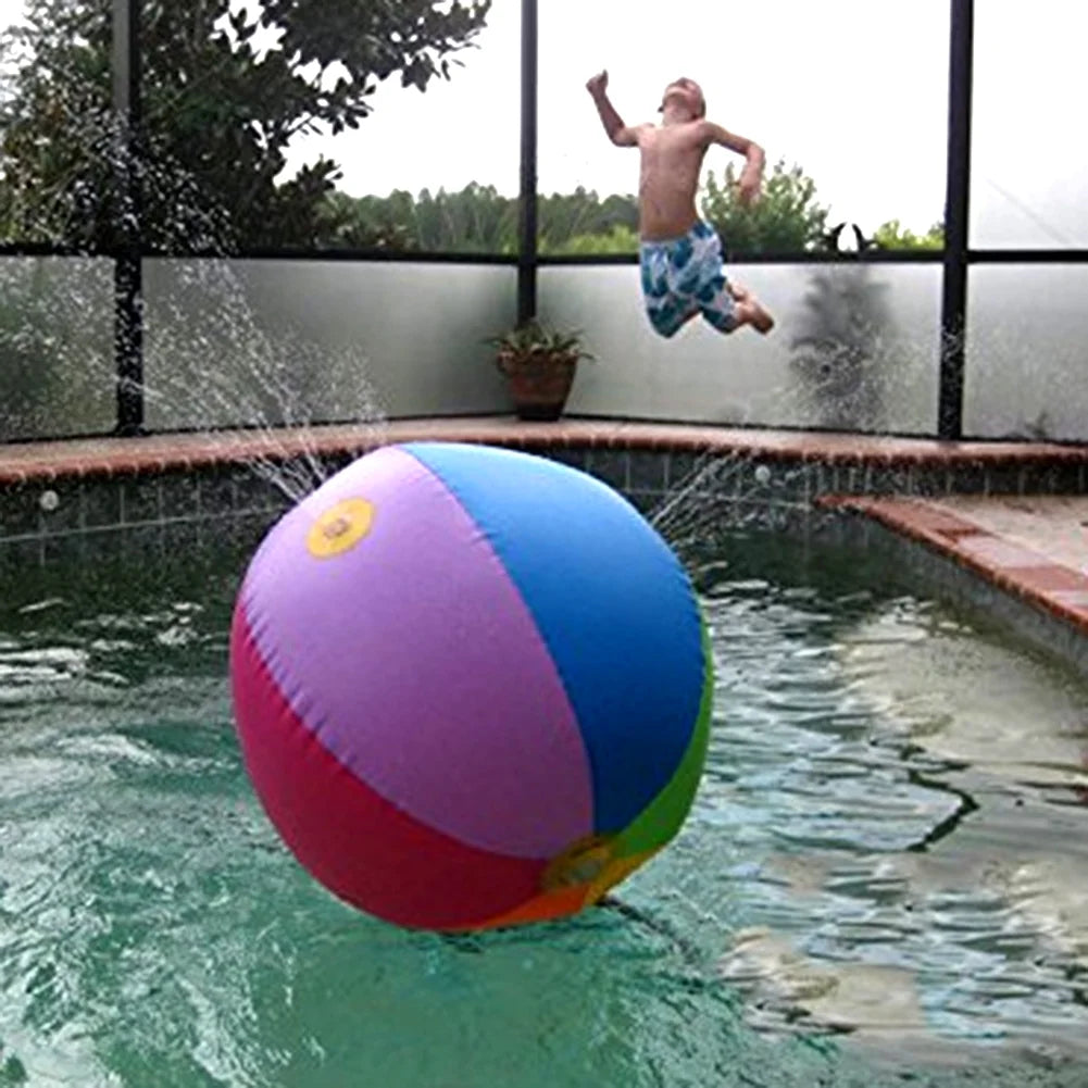 30" Inflatable Beach Sprinkler Water Spray Ball Toy H328868