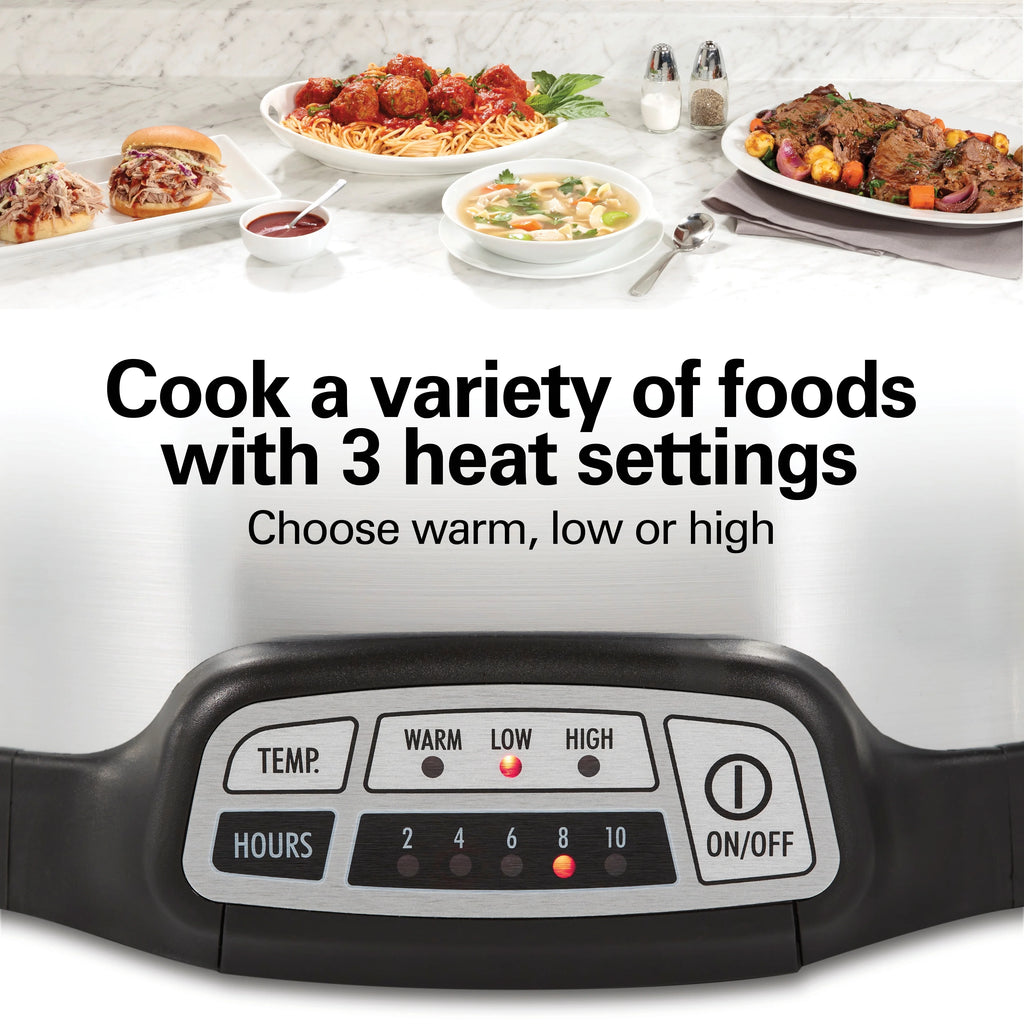 6 Quart Programmable Slow Cooker with Removable Crock T5282