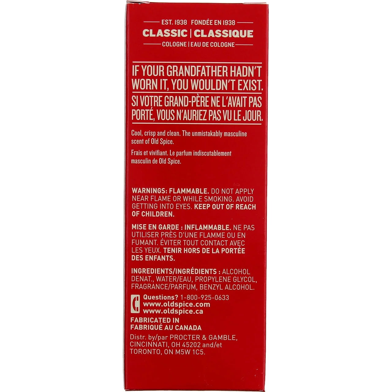 5 Pack 4.25 oz Cologne Spray M8576