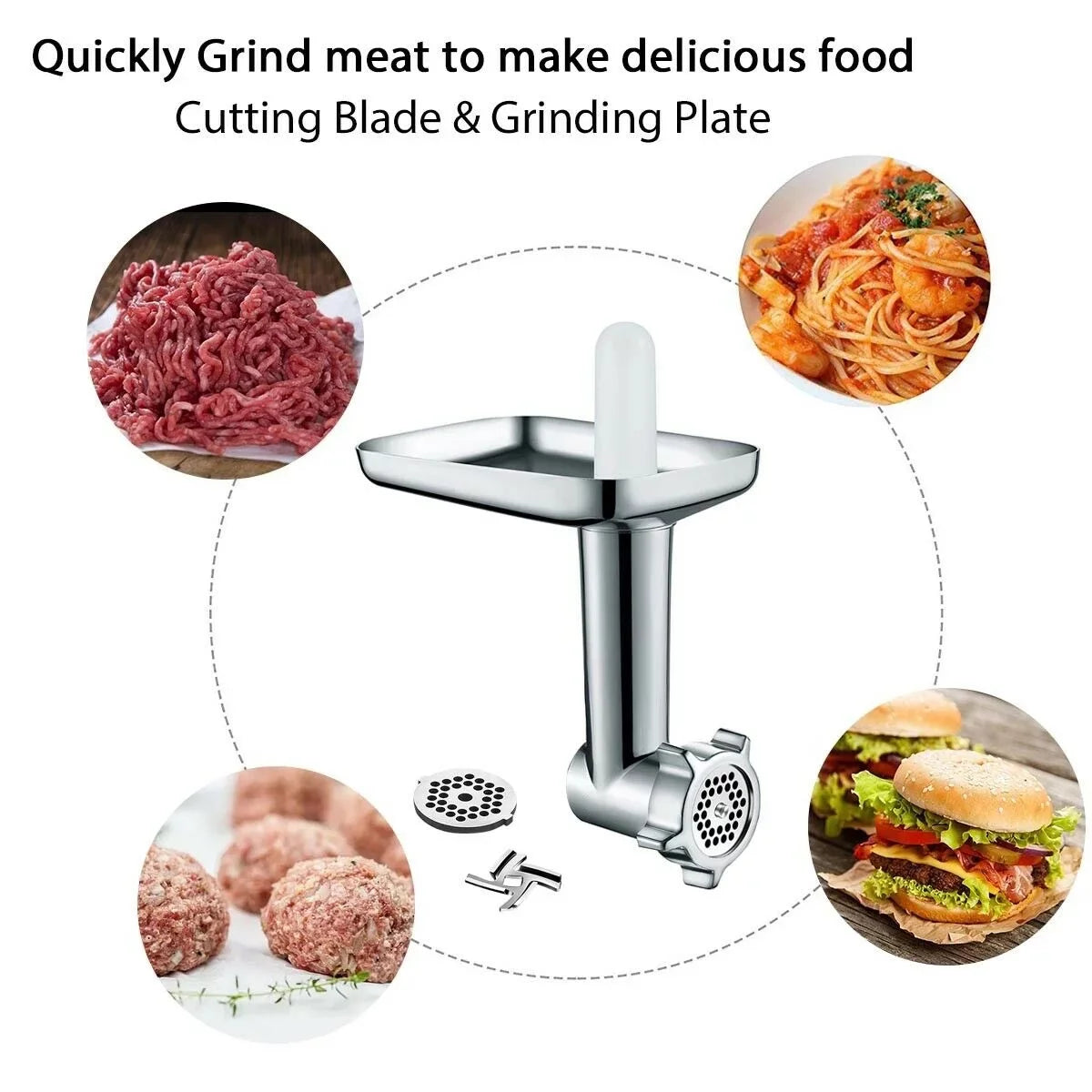 Meat Grinder Attachment for KitchenAid Stand Mixers K6107