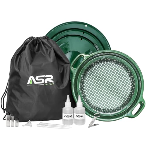 14pc Portable Gold Panning Kit with Deep Dish Classifier Screen L5294