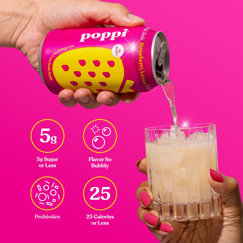 72-Pack Sparkling Prebiotic Soda, 12oz V499192
