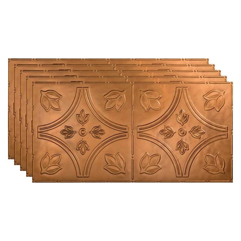 Antique Bronze Decorative Vinyl Ceiling Tile (5 Pack) I61897
