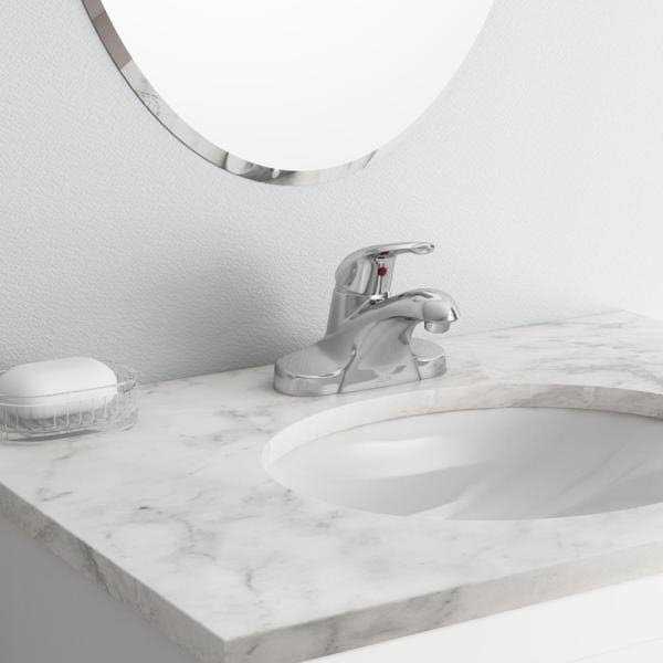 Chrome Single Handle Lavatory Pop-Up Faucet W976025