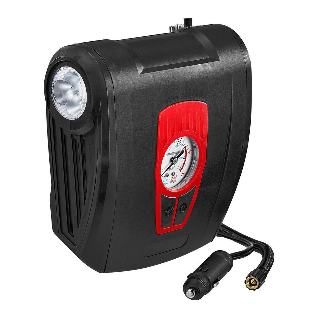 12V Portable Tire Inflator with LED Light B911