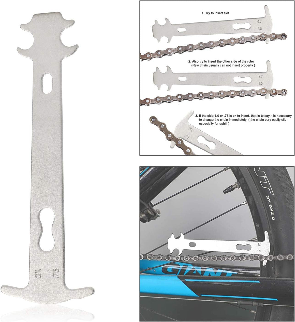 Bike Repair Chain Tool Set with Chain Checker and Link Plier X998929