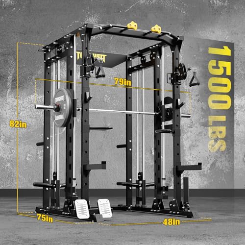 All-in-One Smith Machine with Adjustable Cable Crossover System H657