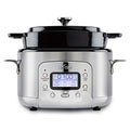 5 Quart 7-in-1 Electric Slow Cooker with Stainless Steel and Cast Iron C1123