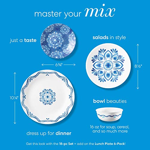 18-Piece Triple Layer Glass Dinnerware Set Q37359