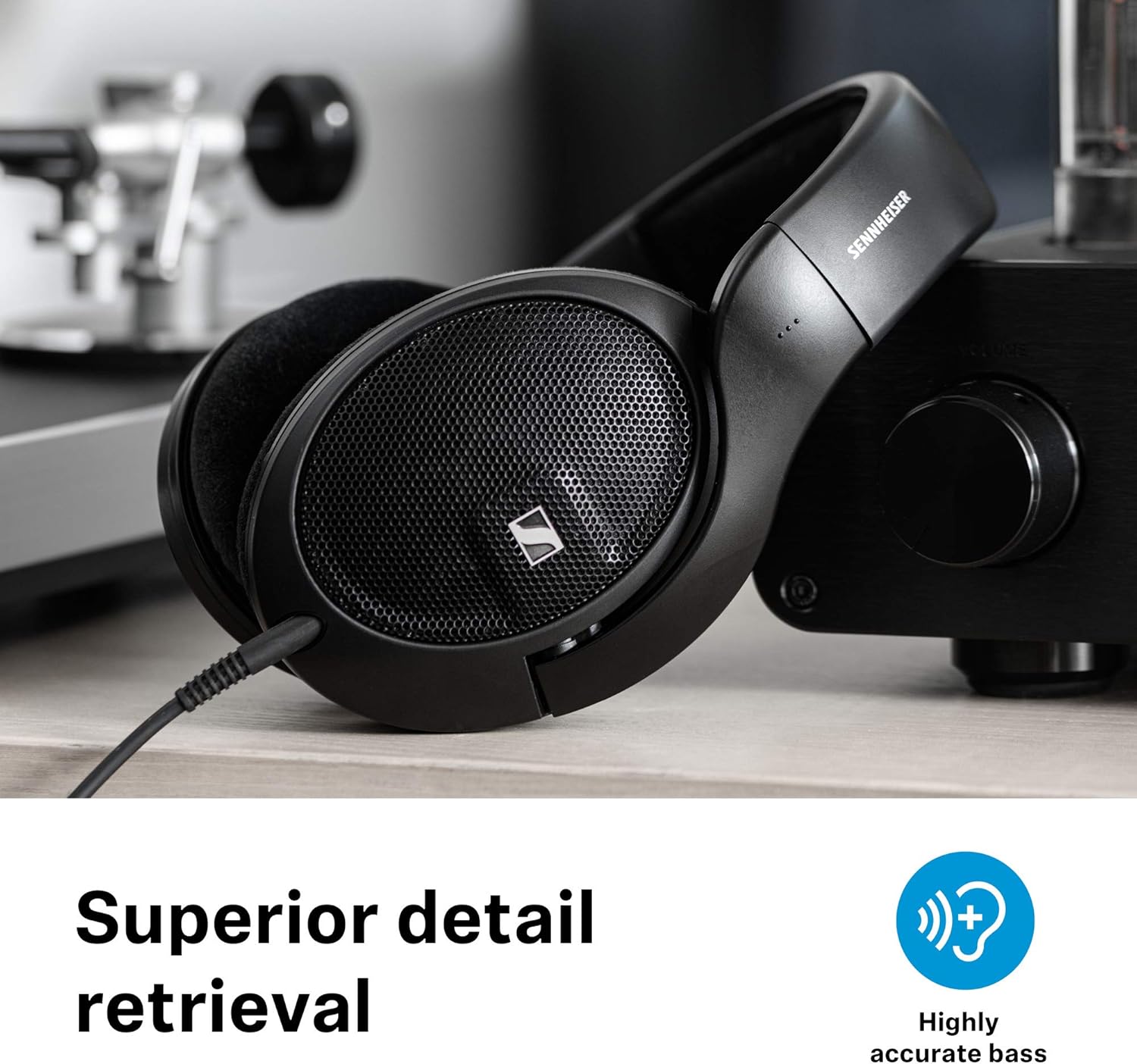 Black Over-The-Ear Open-Back Headphones S900