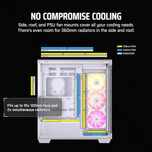 Black Mid-Tower ATX PC Case with Tempered Glass L61010