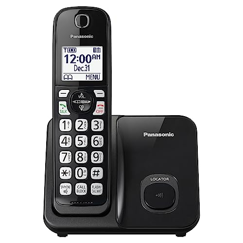 Black Cordless Phone System with 3 Handset S68155