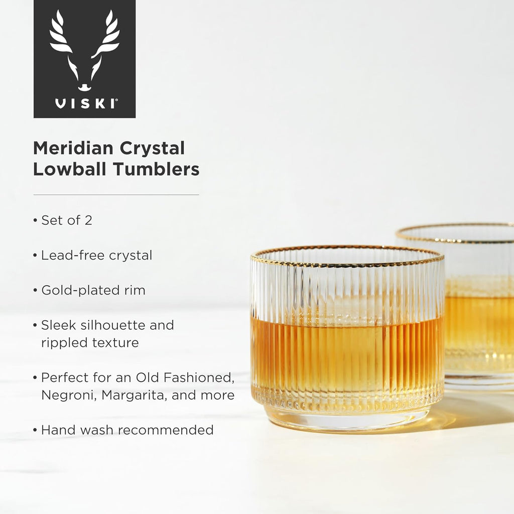 Crystal Lowball Tumblers 12oz Set of 2 Z299