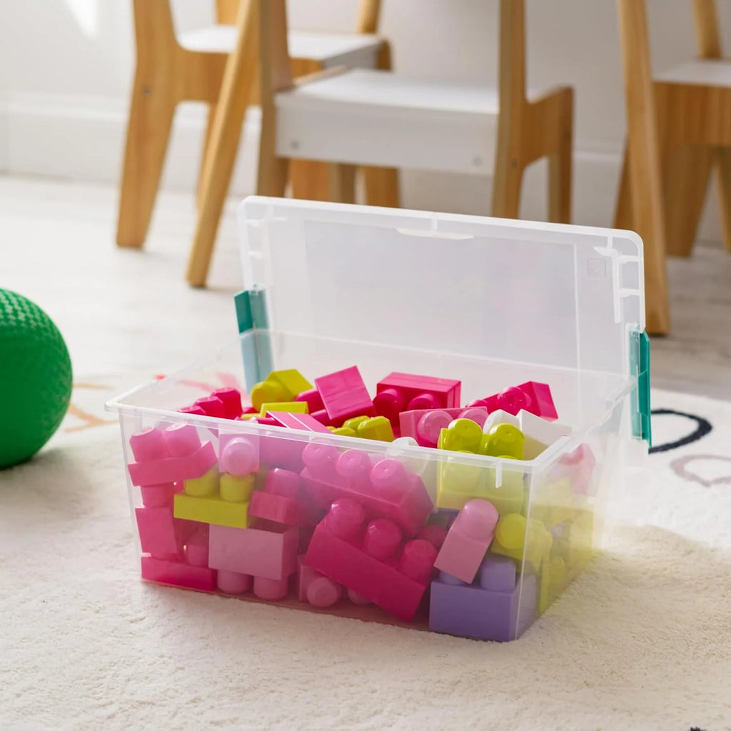 12 Qt Plastic Storage Bins, 4 Pack S882