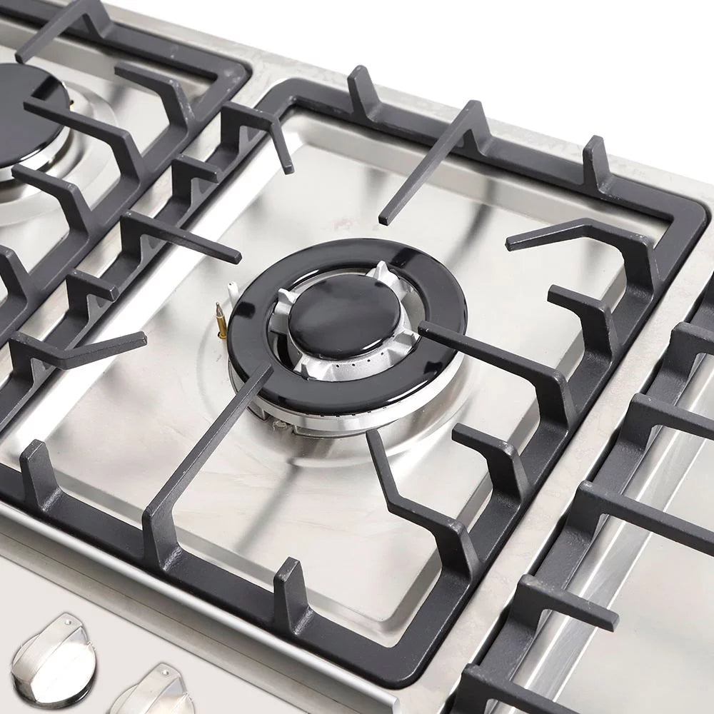Stainless Steel 5 Burner Gas Cooktop Z266931