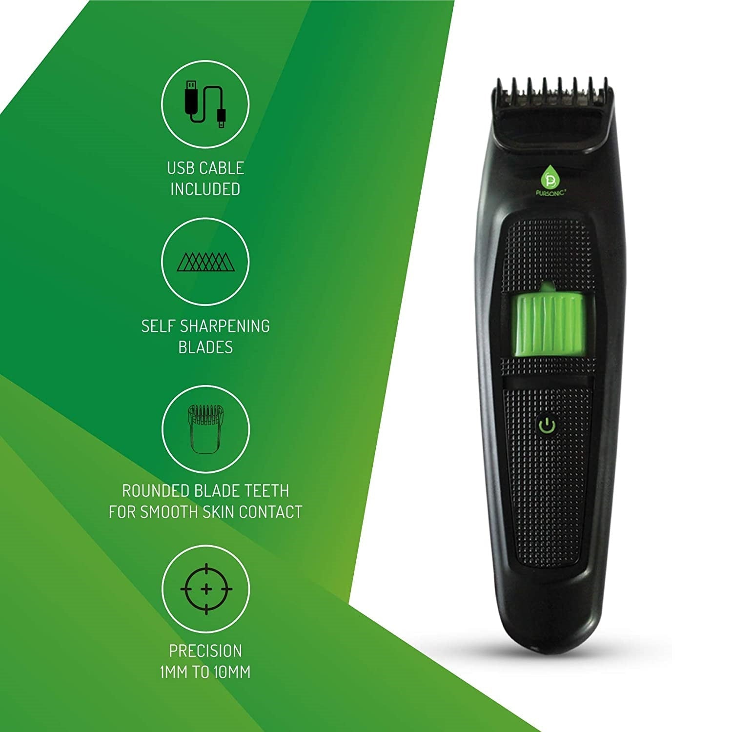Full-Range Men's Grooming: 4-Piece Beard Care Set, Beard and Body Trimmer, Nose Trimmer, & Assorted Face and Body Wipes