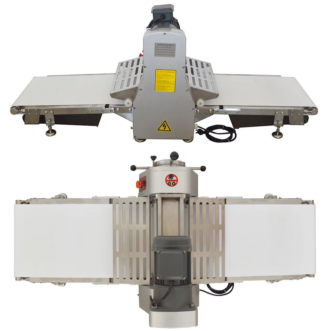 Commercial Dough Sheeter Electric Table Top Folding Pastry Machine 500mm O320