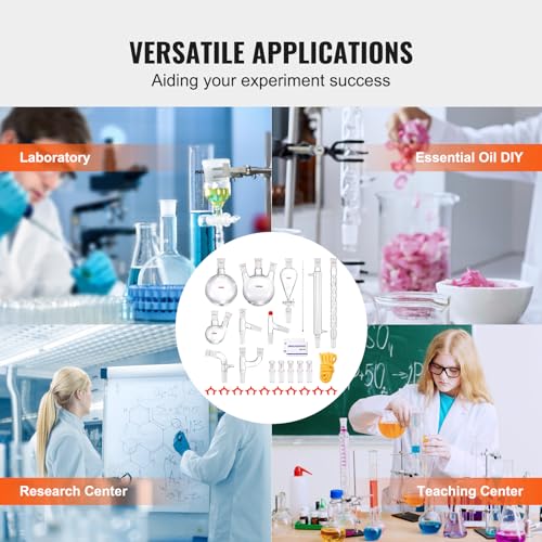 29PCS Chemistry Lab Glassware Kit 250 1000ml I831198