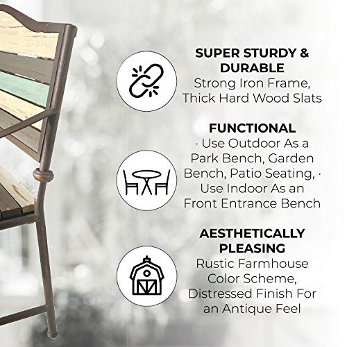 Cast Iron Patio Bench Z7835