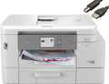 Color Inkjet Printer with NFC, Auto 2-Sided Printing, Print Scan Copy Fax, Wireless, White G883817