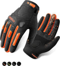 MTB Mountain Bike Gloves Touchscreen with EVA Padded TPR Knuckle Protection C407