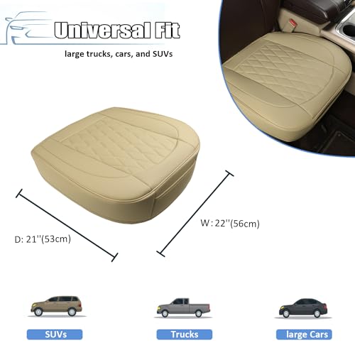 2pcs Front Car Seat Covers, PU Leather (Black) P90470