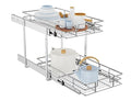 2 Tier Slide Out Cabinet Drawers, 11" W x 21" D I3218