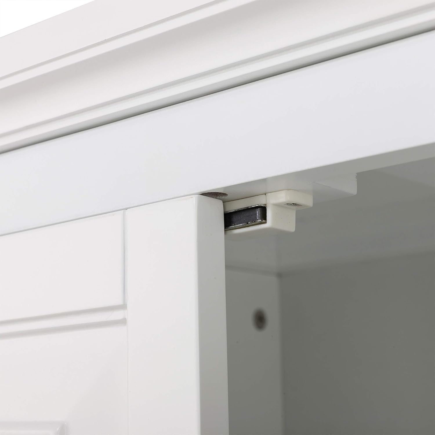 White Bathroom Storage Linen Cabinet Z1793