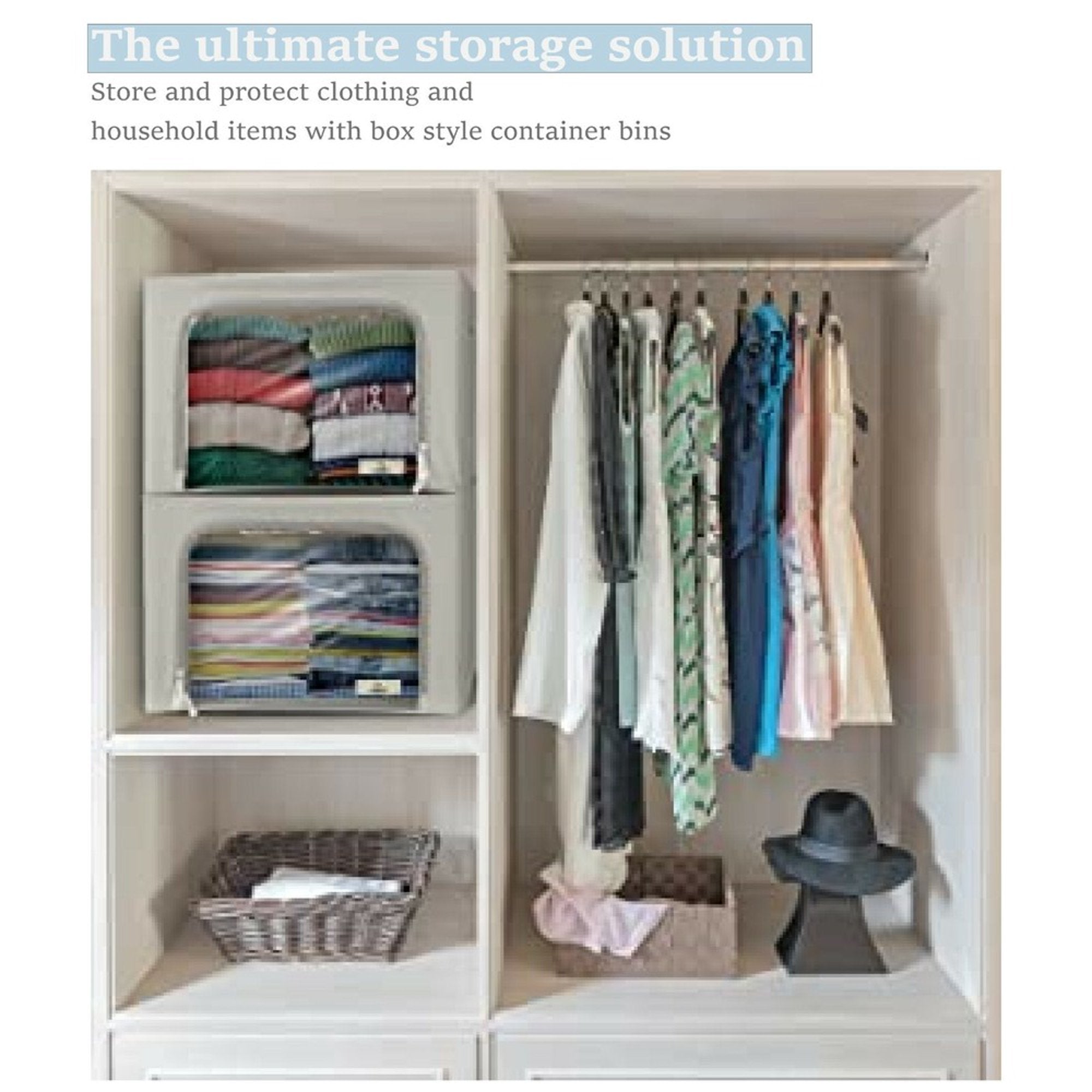 Stackable Clothes & Blanket Storage Bags (2-Pack) W524