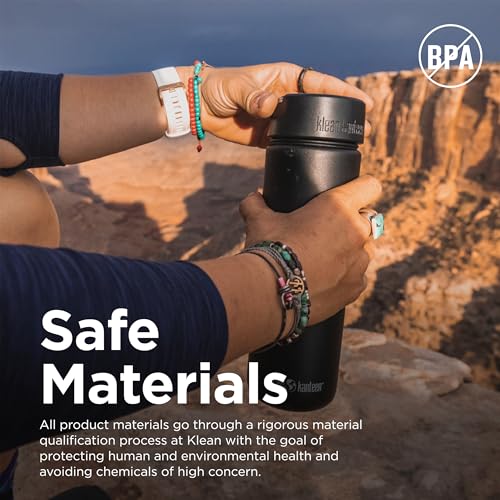 27oz Black Stainless Steel Water Bottle with Wide Loop Cap R751