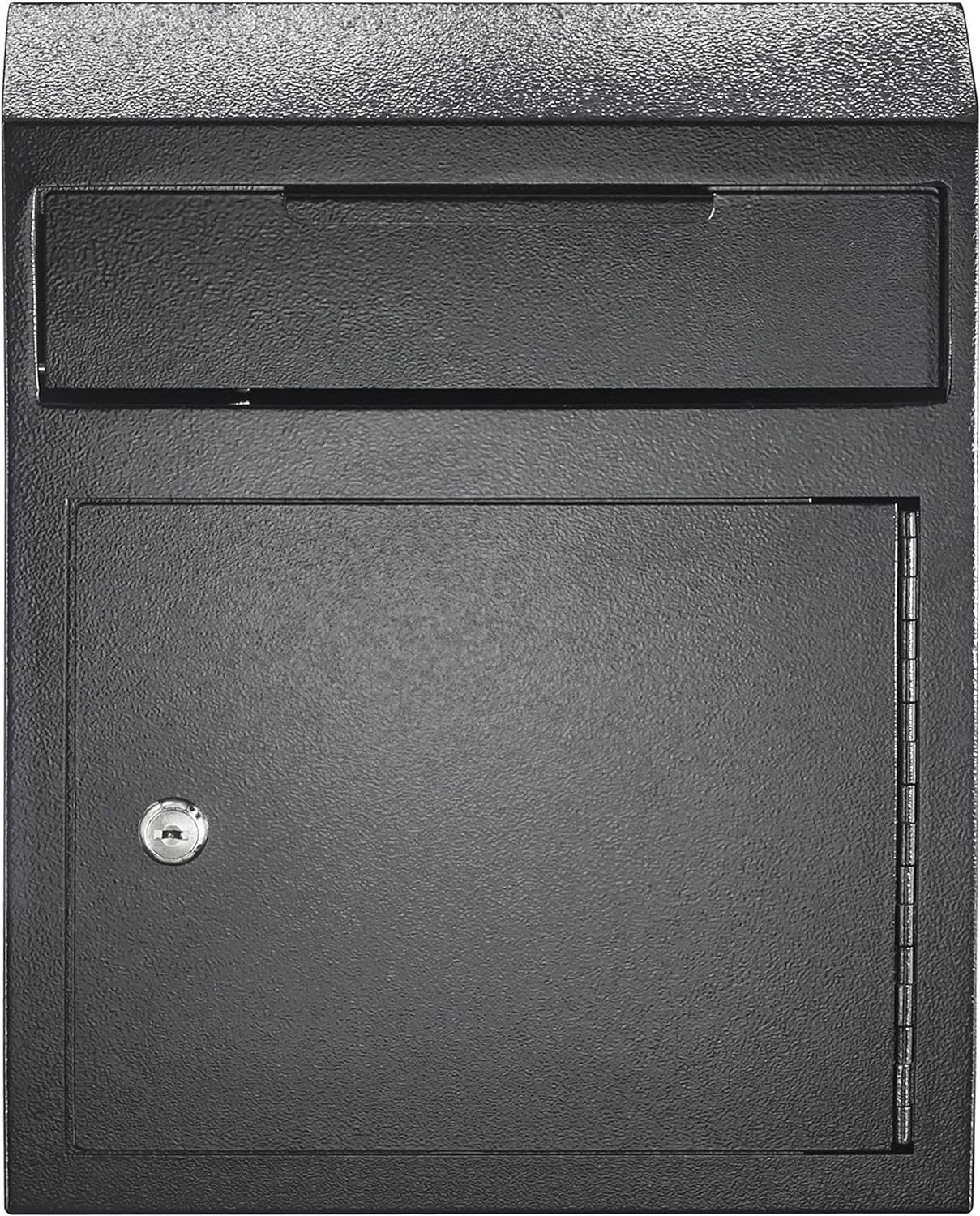 Extra Large Metal Wall Mount Locking Deposit Drop Box Safe (Black) J819