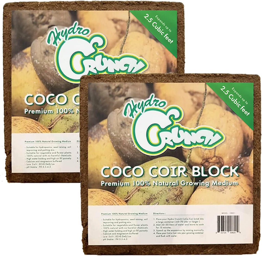 Coco Coir Block 2.5 Cubic Ft Block (2-Pack), Brown Q39247