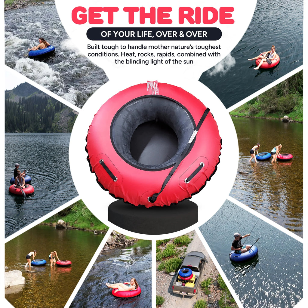 Red Heavy Duty Inflatable River Tube L74531