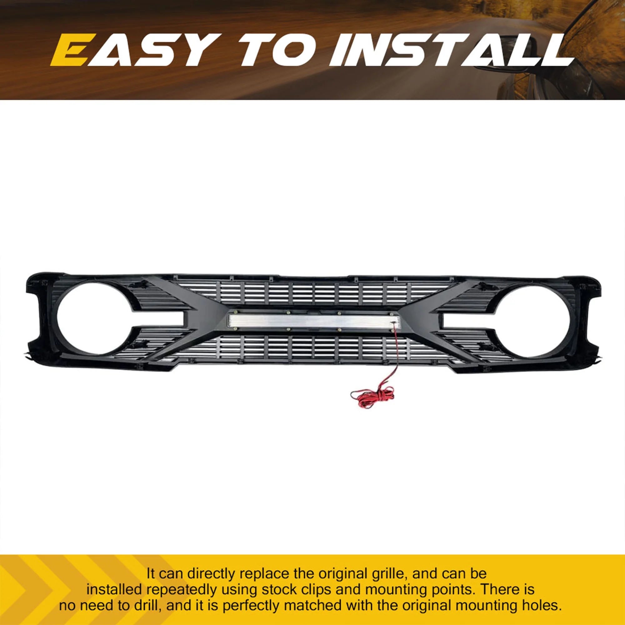 Grille with Lights for Ford Bronco A888