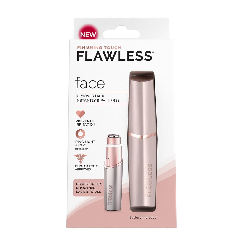 Rose Gold Electric Facial Hair Remover with LED Light C26402