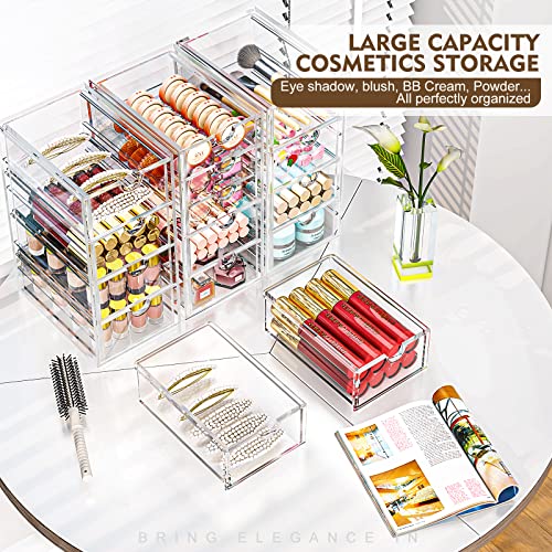 19 Drawer Clear Acrylic Makeup Organizer P332047