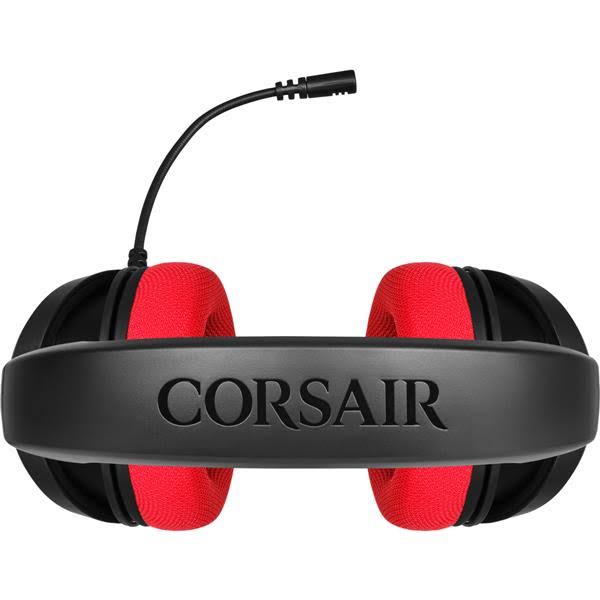 Red Wired Stereo Gaming Headset with Microphone F3379