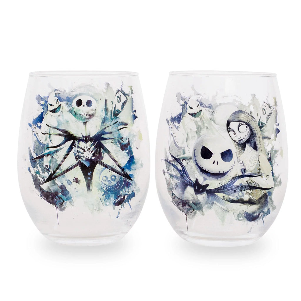 Set of 2 Stemless Wine Glasses S138832