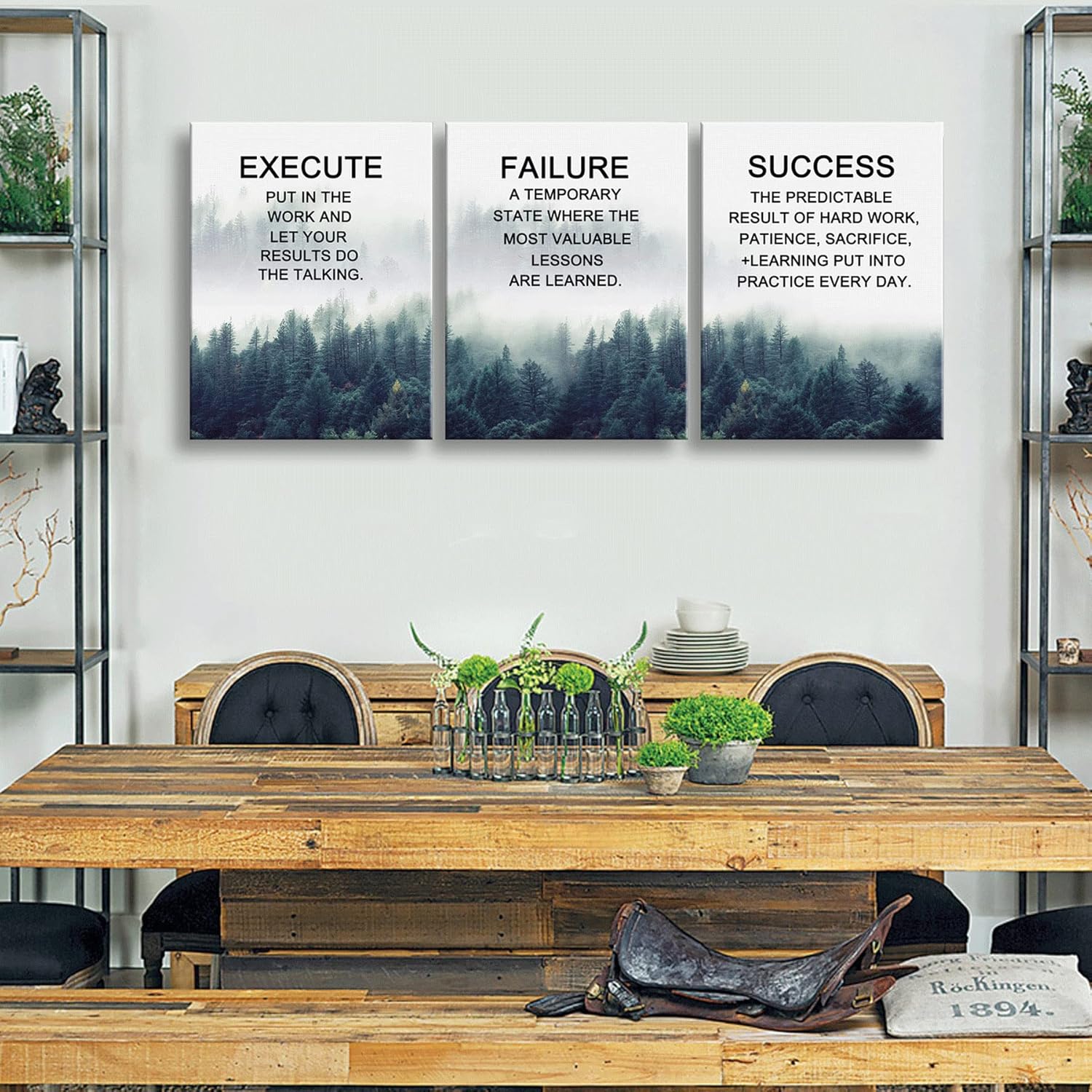 Set of 3 Canvas Wall Art X17257