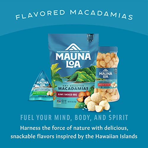 Hawaiian Roasted Macadamia Nuts, Hawaiian Sea Salt Flavor, 6 Oz Jar O834